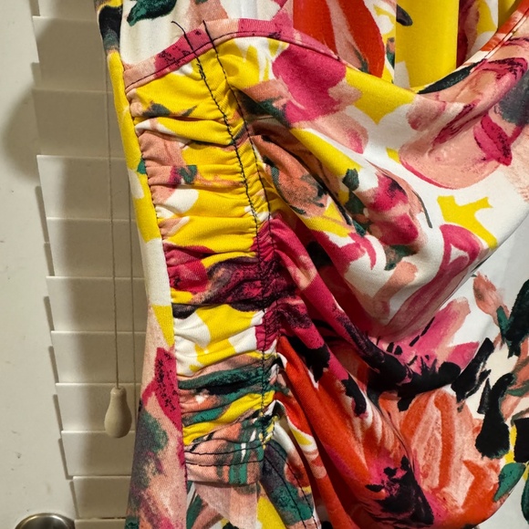 Mackenzie & James Woman 3X Floral Draped Dress – Vibrant - Picture 6 of 7